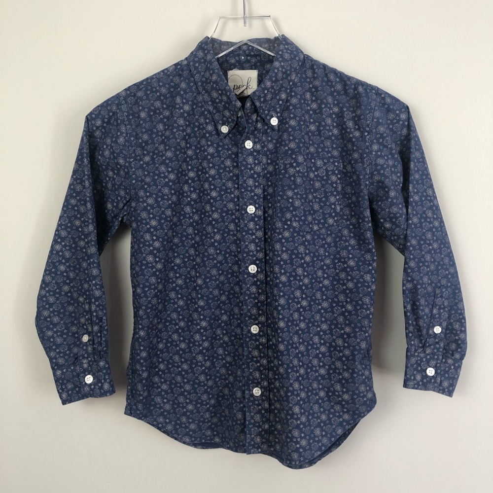Peek Blue Flower button down - size XL/10